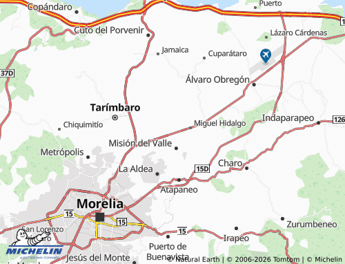 Mapa MICHELIN Cuitzillo Grande - ViaMichelin