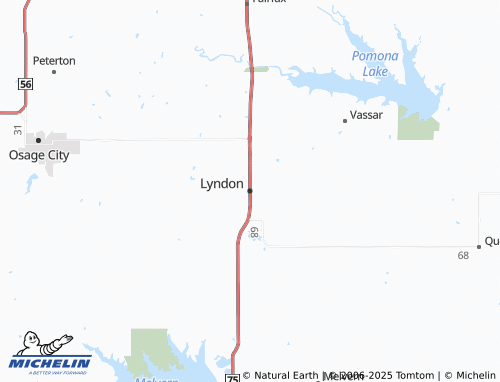 MICHELIN Lyndon map - ViaMichelin