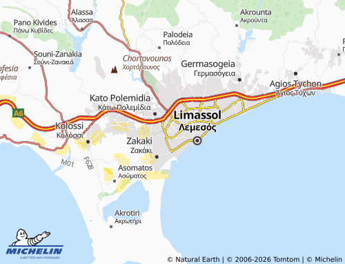 Mappa MICHELIN Apostolos Andreas - ViaMichelin