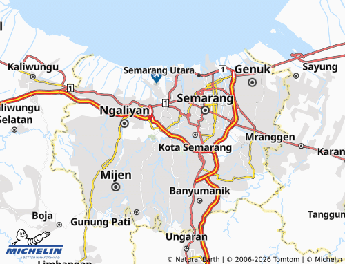 MICHELIN Sampangan map - ViaMichelin