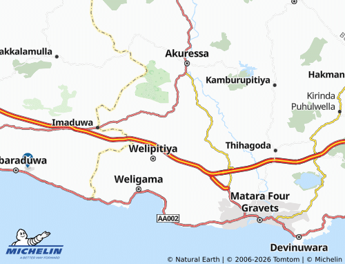 MICHELIN-Landkarte Wellana - ViaMichelin