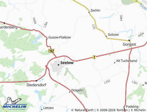MICHELIN Seelower Loose map - ViaMichelin