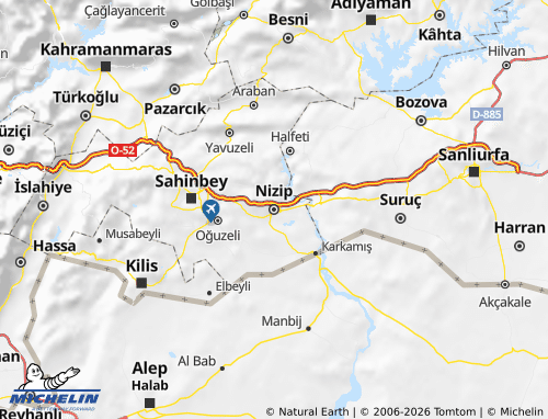 MICHELIN Nizip map - ViaMichelin