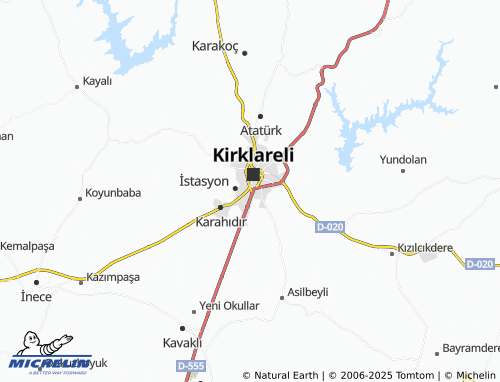 MICHELIN Karakas map - ViaMichelin