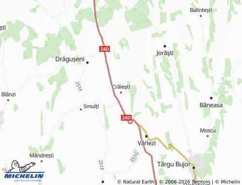 Mappa MICHELIN Crăiești - ViaMichelin