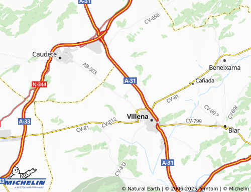 MICHELIN Casas de Menor map - ViaMichelin