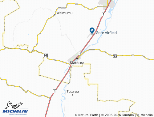 Mapa MICHELIN Mataura - ViaMichelin