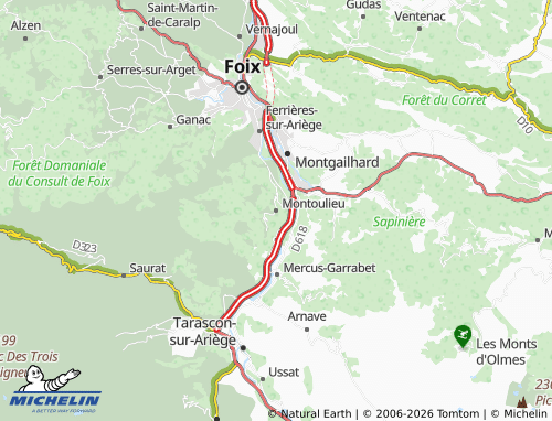Mapa MICHELIN Montoulieu - ViaMichelin