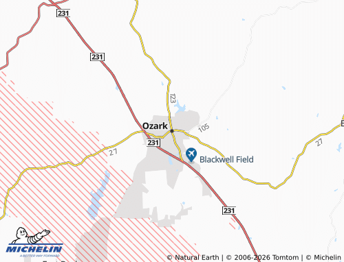 Mappa MICHELIN Ozark - ViaMichelin