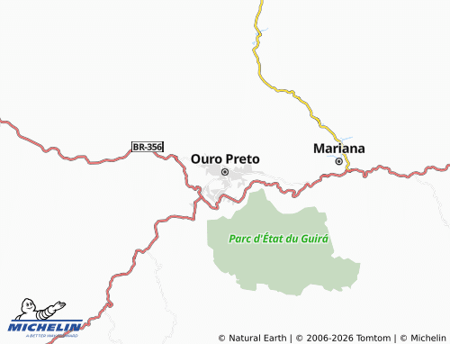 Mapa MICHELIN Ouro Preto - ViaMichelin