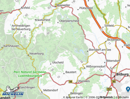 MICHELIN Altscheid map - ViaMichelin