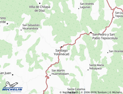 Mappa MICHELIN Santiago Yolomécatl - ViaMichelin
