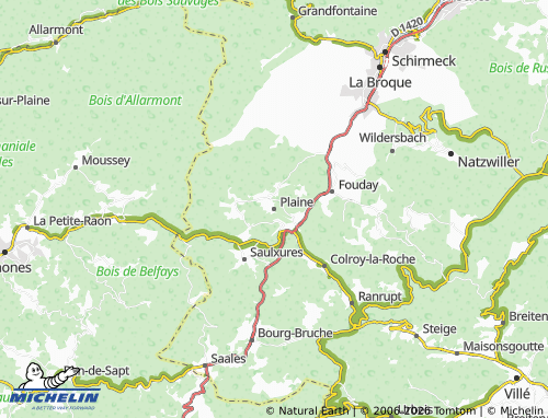Mapa MICHELIN Plaine - ViaMichelin