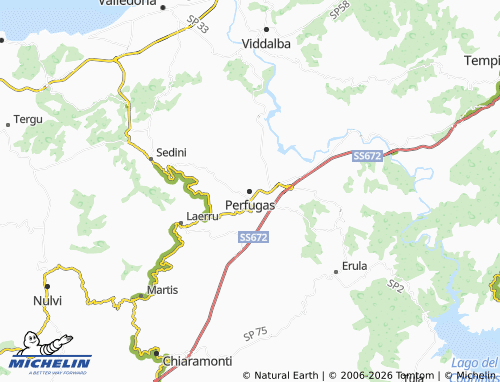 MICHELIN Perfugas map - ViaMichelin