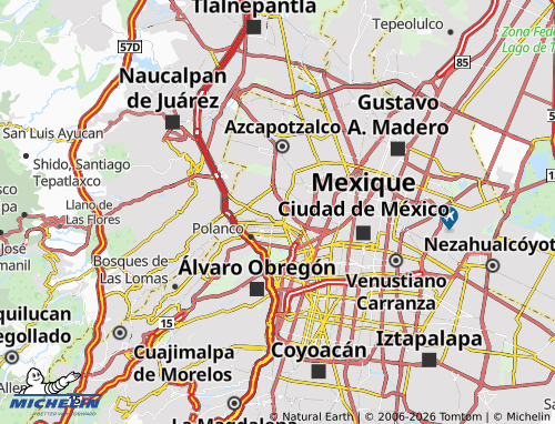 Mappa MICHELIN Anáhuac Lago Sur - ViaMichelin