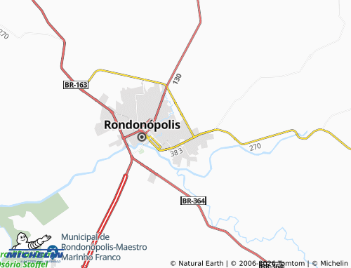 MICHELIN Cidade Alta map - ViaMichelin