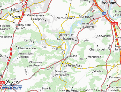 Mapa MICHELIN Itteville - ViaMichelin