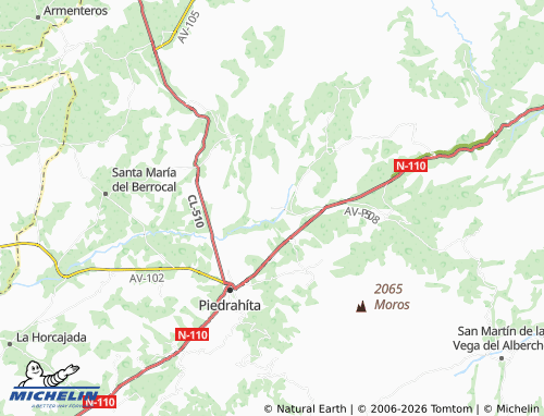 MICHELIN Mesegar de Corneja map - ViaMichelin