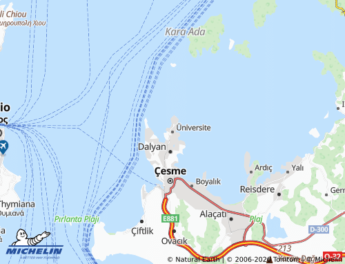 MICHELIN Üniversite map - ViaMichelin