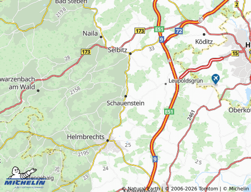 Mapa MICHELIN Schauenstein - ViaMichelin