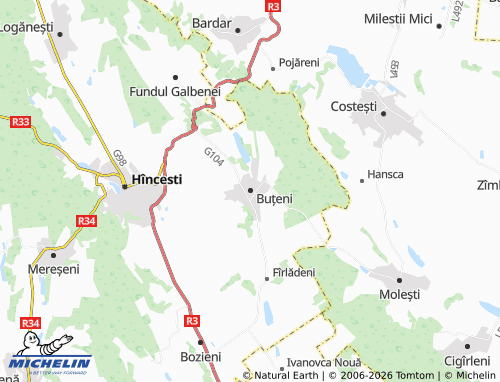 Mapa MICHELIN Buțeni - ViaMichelin