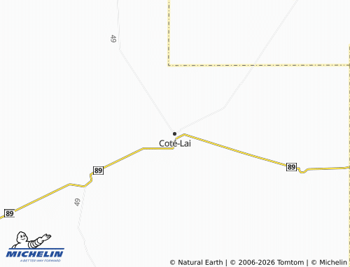 MICHELIN Coté-Lai map - ViaMichelin