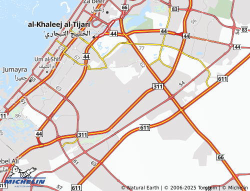 MICHELIN Wadi Al Safa 3 map - ViaMichelin