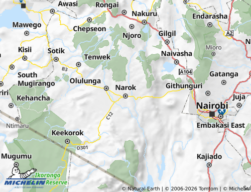 MICHELIN Narok map - ViaMichelin