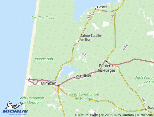 MICHELIN Guirosse map - ViaMichelin