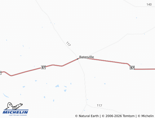 Mappa MICHELIN Batesville - ViaMichelin