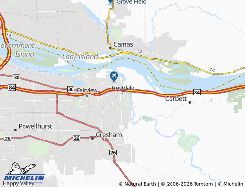 Mappa MICHELIN Troutdale - ViaMichelin
