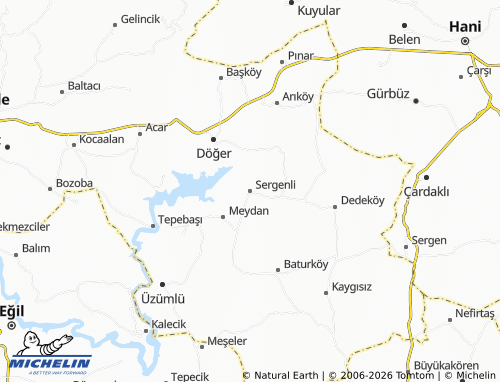 MICHELIN Sergenli map - ViaMichelin