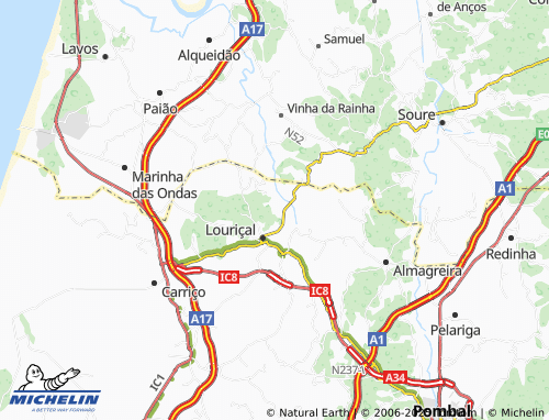 MICHELIN-Landkarte Casais do Porto - ViaMichelin