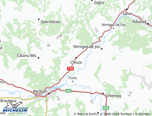 Mappa MICHELIN Chiuza - ViaMichelin