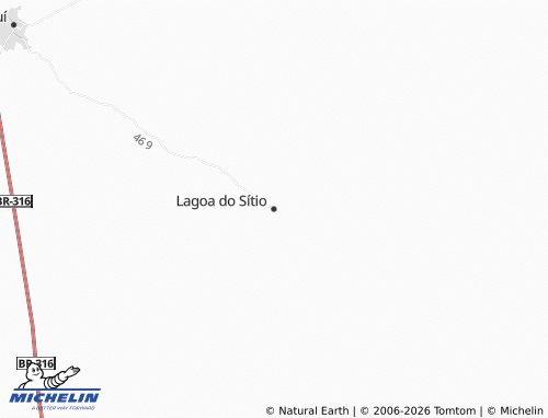 Mapa MICHELIN Lagoa do Sítio - ViaMichelin