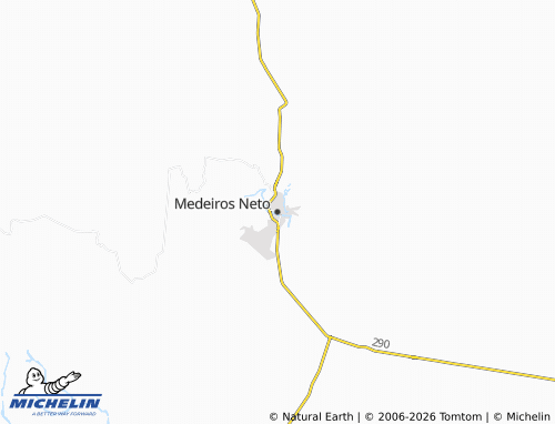 Mapa MICHELIN Medeiros Neto - ViaMichelin