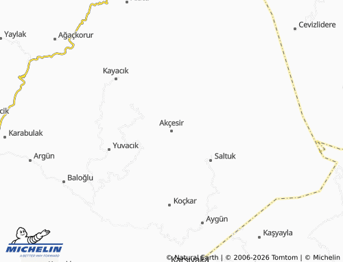 MICHELIN Akçesir map - ViaMichelin