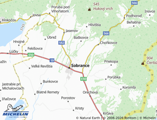 Mappa MICHELIN Horňa - ViaMichelin