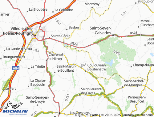Carte MICHELIN Boisyvon - ViaMichelin