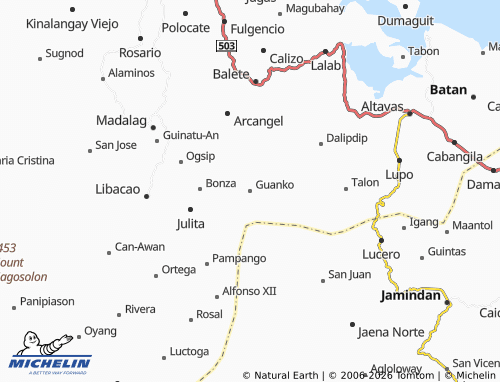 MICHELIN Guanko map - ViaMichelin