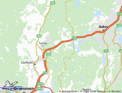 MICHELIN Kjenner map - ViaMichelin