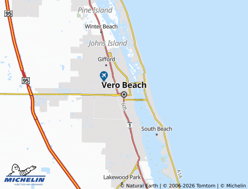 Mappa MICHELIN Vero Beach - ViaMichelin