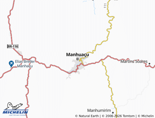 MICHELIN Manhuaçu map - ViaMichelin