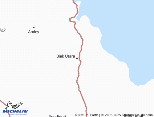 MICHELIN Biak Utara map - ViaMichelin