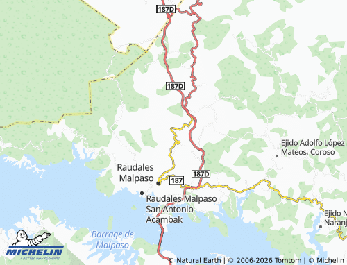 Mapa MICHELIN Ejido El Progreso, Chintul - ViaMichelin