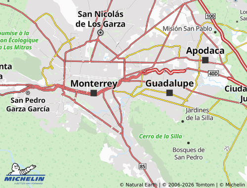 MICHELIN Valles de Chapultepec map - ViaMichelin