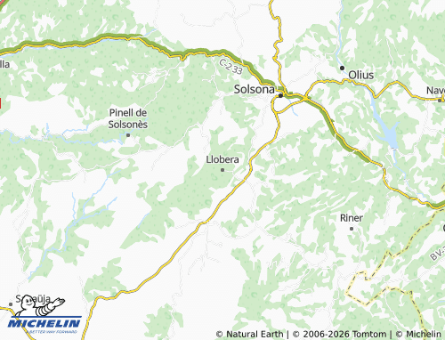 MICHELIN Llobera map - ViaMichelin