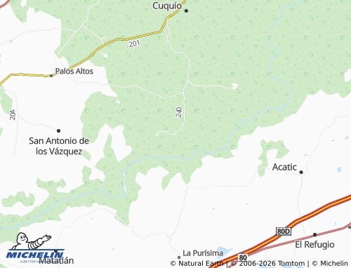 Mappa MICHELIN Ojo de Agua Colorada - ViaMichelin