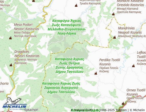 MICHELIN Dragasia map - ViaMichelin