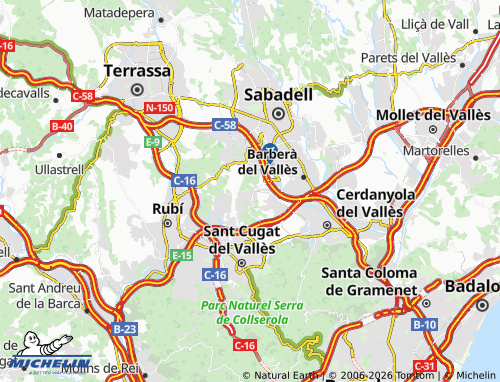 MICHELIN-Landkarte Bellaterra - ViaMichelin
